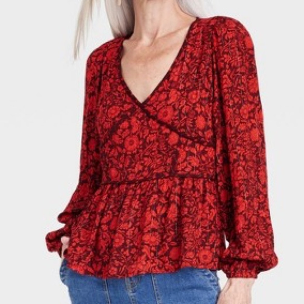 Bundle 5/$25- Long-Sleeve Embroidered Blouse from Knox Rose™